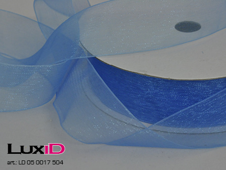 Organza woven edge Color 504 laguna 25mm x 25m